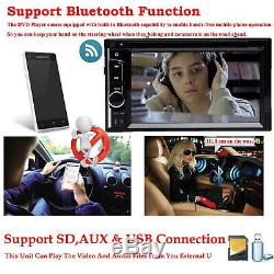 For Sony Lens Bluetooth 6.2Car Stereo DVD CD Player Radio SD/USB In-Dash+Camera