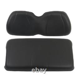 Front Seat Cushion & Backrest Black Golf Cart For Club Car Precedent 2004-2011