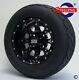 Golf Cart 10 Black Panther Wheels And Gecko 18 205/50-10 Turf/street Tires