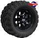 Golf Cart 10 Black Revolver Aluminum Wheels And 22 All Terrain (m/t) Tires(4)