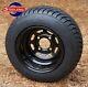 Golf Cart 10 Black Steel Wheels And 205/50-10 Dot Low Profile Tires (4)