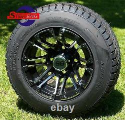 GOLF CART 10 LANCER WHEELS/RIMS and 205/50-10 DOT LOW PROFILE TIRES (4)