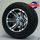 Golf Cart 10 Machined Bulldog Wheels And Gecko 18(205/50-10) Low Profile Tires