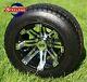 Golf Cart 10 Machined Tempest Wheels/rims And 205/50-10 Dot Low Profile Tires