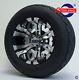 Golf Cart 10 Machined Vampire Wheels And Gecko 18(205/50-10) Low Profile Tires