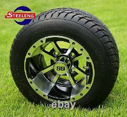 GOLF CART 10 STORM TROOPER WHEELS and 205/50-10 DOT LOW PROFILE TIRES (4)