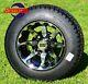 Golf Cart 10 Vortex Wheels/rims And 205/50-10 Dot Low Profile Tires (4)