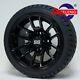 Golf Cart 12 Black Lizard Wheels And 215/35-12 Dot Low Profile Tires(set Of 4)