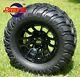 Golf Cart 12 Black Lizard Wheels And 22x11-12 At/mt Tires (4) Exclusive