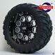 Golf Cart 12 Black'pioneer' Wheels/rims And 20x10-12 A/t (m/t) Dot Tires