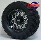 Golf Cart 12 Black Pioneer Wheels And 22x11-12 At/mt Tires (4) Exclusive