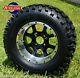 Golf Cart 12 Ghost Aluminum Wheels/rims And 23x10.5-12 At Tires (set Of 4)