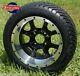 Golf Cart 12 Ghost Wheels And 215/40-12 Low Profile Tires(set Of 4)