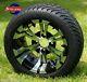 Golf Cart 12 Vampire Wheels And 215/40-12 Dot Low Profile Tires (set Of 4)