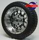 Golf Cart 12 Venom Wheels And 215/40-12 Dot Low Profile Tires (set Of 4)