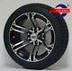 Golf Cart 14 Terminator Wheels And 205/30-14 Dot Low Profile Tires (4)