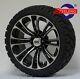 Golf Cart 14 Vector Wheels/rims And 20 Stinger All Terrain Tires Dot Rated