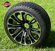 Golf Cart 14 Vector Wheels And 205/30-14 Dot Low Profile Tires (set Of 4)