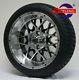 Golf Cart 14 Venom Wheels And 205/30-14 Dot Low Profile Tires (4)