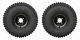 Golf Cart 8 Black Steel Wheels And 18x9.5-8 Knobby Tires (set Of 2)