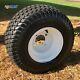 Golf Cart 8 White Steel Wheels And 18x8.5-8 Turf Tires (set Of 4)