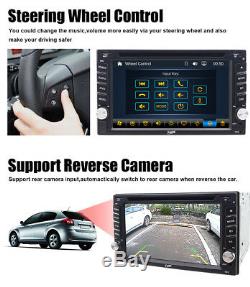 GPS Navigation Bluetooth Radio Double Din 6.2Car Stereo CD DVD Player Free Map