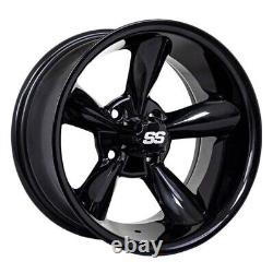 GTW Godfather 10 Golf Wheels Black 205x50 Cruze Tires E-Z-GO & Club Car