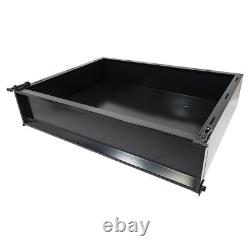 GTW Golf Cart Cargo Box Black Steel Universal Fit for E-Z-GO Club Car Yamaha