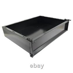 GTW Golf Cart Cargo Box Black Steel Universal Fit for E-Z-GO Club Car Yamaha