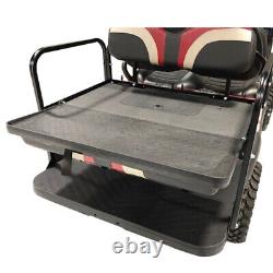 GTW Rear Flip Seat Club Car DS 200.5-Up Golf Carts Black Cushions Free Shipping