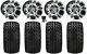 Gtw Vampire 10 Golf Wheels Black 20 Sierra Sport Tires E-z-go & Club Car