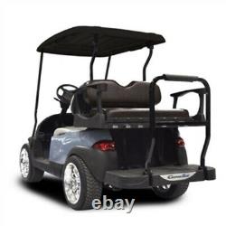 Genesis 250 Rear Seat Kit WithStandard Black Cushions Club Car Precedent Golf Cart