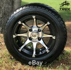 Golf Cart 12 Banshee Machined/black Wheels & 215/50-12 Comfortride Tires