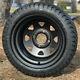 Golf Cart 12 Black Steel Wheels & 215/35-12 Dot Low Profile Tires (set Of 4)