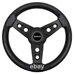 Golf Cart 13 Steering Wheel Black Club Car Precedent + Steering Column Adapter