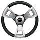 Golf Cart 13 Steering Wheel Black And Brushed Club Car Precedent With Adapter
