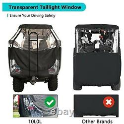 Golf Cart 4 Passenger Driving Enclosure Cover for Club Car Precedent Black