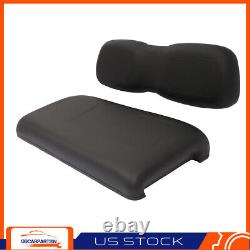 Golf Cart Black Front Seat and Back Cushion Set Fit For Club Car DS