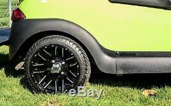 Golf Cart Black wheels and Tires 12 Inch 215/35-12 DOT Tire EZGO Club Car YAMAHA