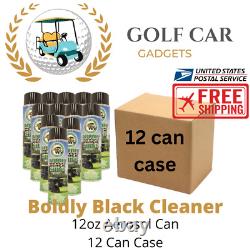 Golf Cart Boldly Black Instant Aerosol Spray 12oz Club Car, EZGO, Yamaha CASE 12