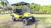 Golf Cart Club Car 4 Seater Black And Yellow Miami Golf Car