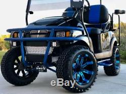 Golf Cart Club Car Electric Vehicle Custom Lifted Build Black Blue Precedent
