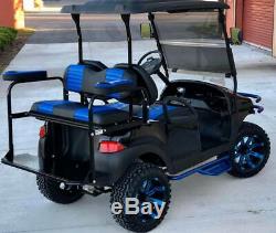 Golf Cart Club Car Electric Vehicle Custom Lifted Build Black Blue Precedent
