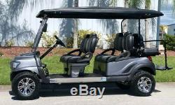 Golf Cart Club Car Electric Vehicle Custom Lifted Build Black Gray Precedent