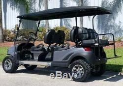 Golf Cart Club Car Electric Vehicle Custom Lifted Build Black Gray Precedent