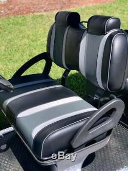 Golf Cart Club Car Electric Vehicle Custom Lifted Build Black Gray Precedent