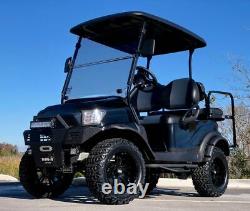 Golf Cart Club Car Electric Vehicle Custom Lifted Build Black Precedent Truck