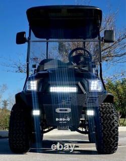 Golf Cart Club Car Electric Vehicle Custom Lifted Build Black Precedent Truck