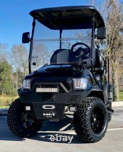 Golf Cart Club Car Electric Vehicle Custom Lifted Build Black Precedent Truck