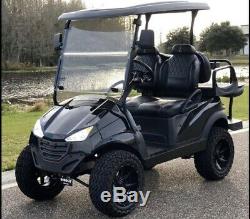 Golf Cart Club Car Lifted Custom Black Build Electric Vehicle Precedent